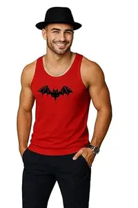 EARTH STAR Men's Cotton Tank Top Collection, Sleeveless Gym Vest | Vest for Men | Graphic Print | Casual Wear Vests for Workout