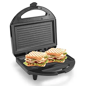 Generic Ram Shri Electrical Sandwich Griller , Classic Pro 750 W Sandwich Maker with 4 Slice Non-Stick Fixed Plates for Sandwiches at Home with 1 Year Warranty (Black)