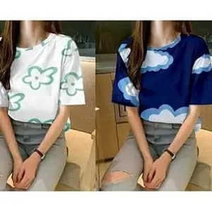 Trendy Women’s T-Shirt – Soft, Stylish, and Comfortable Tee for Everyday Fashion and Casual Wear Design No SH-P3439-L