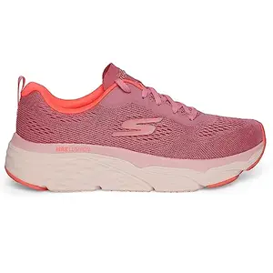 Skechers Max Cushioning Elite - Destination Point LACE UP Shoes for WOMENS | with Lightweight,ULTRA GO® cushioning Breathable Air-cooled Goga Mat™ cushioned insole with athletic mesh upper Running Shoes