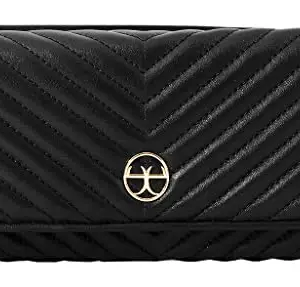 eske Medina - Tri Fold Wallet - Genuine Quilted Leather - Ladies Purse - Holds Cards, Coins and Bills - Compact Design - Pockets for Everyday Use - Travel Friendly - Water Resistant - for Women