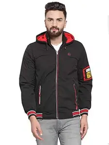 Ben Martin Men's Nylon & Net Solid Standard Length Regular Jacket