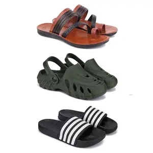 DRACKFOOT Men's Sandals | Lightweight Wear| Stylish & Easy to Wear For Men's GR-SAN-(3-COMBO)-3151-3137-3024-8