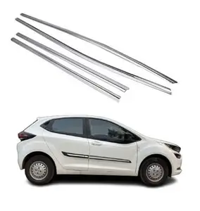 AUTOSMARTLOOK Car Lower Chrome Window Garnish for Tata Altroz (Set of 6PCs)