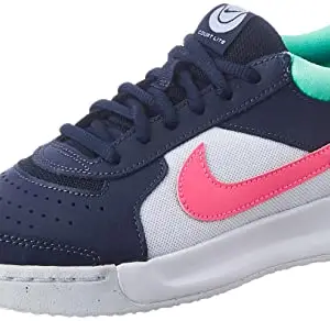 Nike Mens M Zoom Court Lite 3 Obsidian/Hyper Pink-Green Glow-White Running Shoe - 6 UK, (DH0626-402)