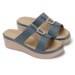 Iconics Women Sandal,Blue,UK-8