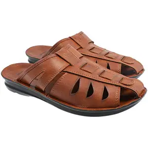 Walkaroo Gents Tan Sandal (WG5309) 10 UK