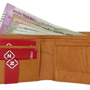 NEXA FASHION TAN Antique Leather Wallet for Mens