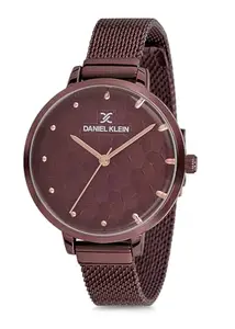 Daniel Klein Analog Magenta Dial Women's Watch-DK11637-4