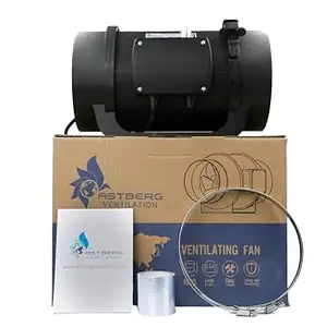 Astberg AEC Quiet Inline Duct Fan with 0-100% Variable Speed controller Energy Efficient EC Motor Silent Mix Flow/Inline Duct Fan/Duct Exhaust/Inline Exhaust/Circular Inline Fan (200mm) price in India.