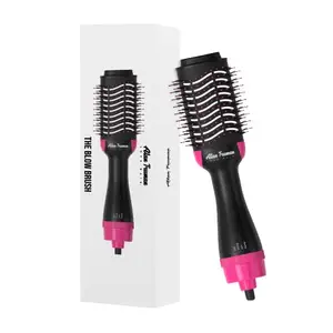 Alan Truman The Blow Brush Pink & Black | 1100 Watts | Dryer In The Form Of A Brush| A 6 in 1 Multistyler| Two Layered Bristles|3 Tempeature & Speed Settings