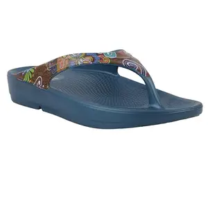 Neoz Ultra Soft Women's Slippers with Cushion FootBed for Adult | Comfortable & Light Weight| Stylish & Anti-Skid| Waterproof & Everyday Flip Flops for Ladies/Girls, W-ETHNIC-SLIM-METAL-BLUE_7