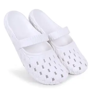CASSIEY Women's breathable Adillete Lightweight EVA Clog Slide Sandal Slpper For Girl's And Women's- White