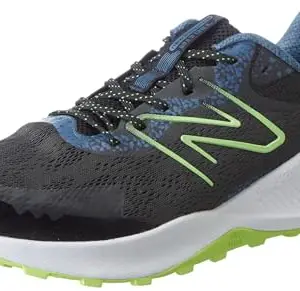 New Balance Mens Nitrel Running Shoes, Black Midnight Green Glow, 10 UK