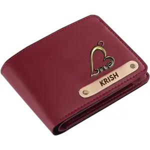 NAVYA ROYAL ART Men's Leather Wallet for Birthday Gift/Wedding/Valentine's Day - Red