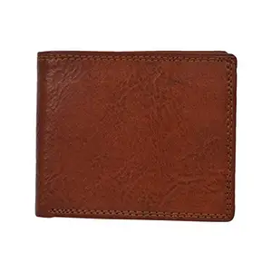 Leatherman Fashion Genuine Leather Brown Unisex Wallet(8 Slots)