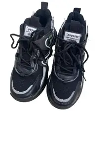 DG Corporation Men's Synthetic Leather Casual Casual Shoes (Black,7 UK) (Shoes10 Black 7)