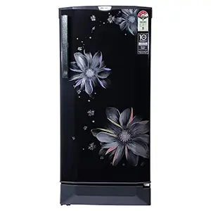 Godrej Locking Solutions and Systems Godrej 190 L 4 Star Inverter Direct-Cool Single Door Refrigerator with Jumbo Vegetable Tray (RD EDGEPRO 205D 43 TAI PL BK, Pearl Black, Without base drawer, Inverter Compressor)