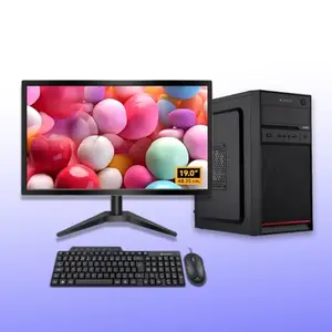 Assembled Desktop PC with Core i3, 4GB DDR3 RAM, 128GB SSD, Wind 11 Home, MS Office, 17-Inch LED Monitor, Complete Computer Setup (Black, 4 Kg)