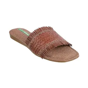 Catwalk Women Stylised SLIP-ON Platforms | For Women & Girls (BROWN,7 UK)