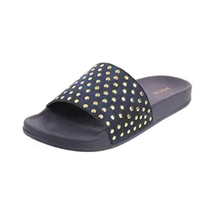 Mochi Women Blue-Navy Synthetic Sandals 6-UK (41-3933-17-39)