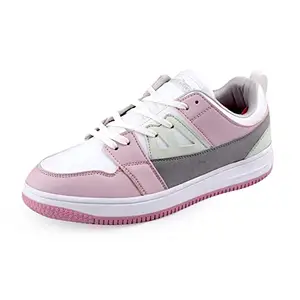 Bacca Bucci Serenity Low Top Flat Sole Fashion-Forward Women's Sneakers for Any Occasion -Pink
