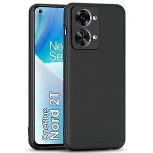 CSK Back Cover OnePlus Nord 2T 5G Scratch Proof | Flexible | Matte Finish | Soft Silicone Mobile Cover OnePlus Nord 2T 5G (Black)