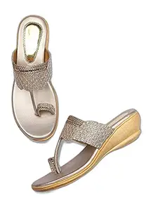 WalkTrendy Womens Synthetic Rosegold Open Toe Sandals With Heels - 4 Uk (Wtwhs75_Rosegold_37)