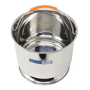 Kitchen Mart Premium Stainless Steel Starch Remover Container for Pressure Cooker (for 3 litres Cooker)