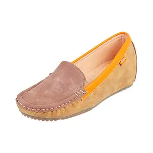 Metro Women Brown Synthetic Loafers (31-8636-12-37-BROWN) Size (EURO37/UK4)
