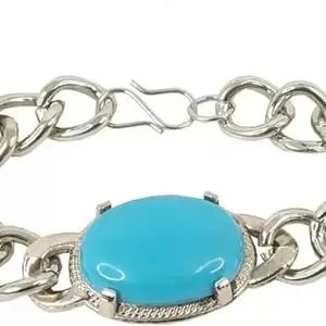 QSN STUFF Firoza Bracelet for Men Women - Sky Blue, Free Size, 1 Piece