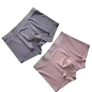 Big B Ultra-Soft Nylon Lycra Ice-Silk Men's Shorts Underwear Trunks (Pack of 2)(Size L) Black