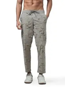 TECHNOSPORT Men's Straight Fit Active Sports Cargo Track Pant with Ts Lytra
