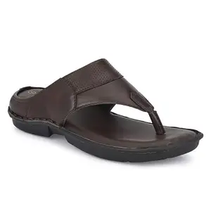 AZZARO BLACK Men Open Toe Comfort Sandals/Slipper(Brown,7 UK)