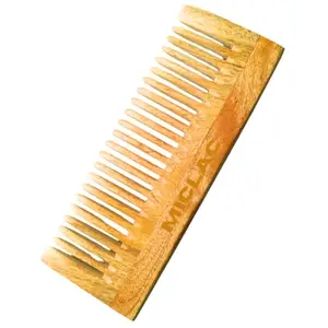 Neem Wooden Wide Tooth Comb for Hair Growth, Handmade & Soaked in 17 Herbs, Scalp Massager & Shampoo Comb for Detangling & Hair Styling – Pack of 1