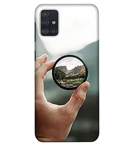Generic Lens in Hand 3D Printed Design Mobile Case Cover Phone Hard Back Covers for Samsung Galaxy A51