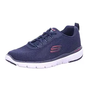 Skechers mens FLEX ADVANTAGE 3.0 - SKAPP NAVY/RED Casual Shoe - 6 UK (232059)