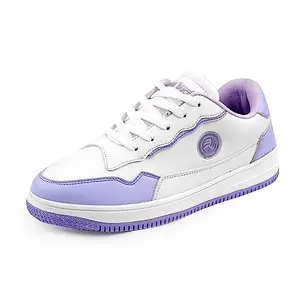 Bacca Bucci Infinity Low Top Flat Sole Fashion-Forward Women's Sneakers for Any Occasion | Classic and Comfortable Women's Sneakers for Any Casual Outfits (Purple, Numeric_6)