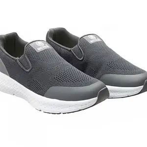 GO Ride Boston Dark Grey Sports Running Shoes for Men, Lightweight, Engineered for Speed and Stability, Sports Shoes for Men (Size 8)