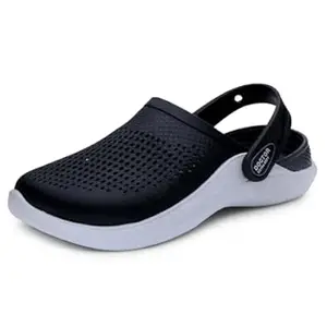 DOCTOR EXTRA SOFT Men's Classic Casual Sports Clogs/Sandals with Adjustable Back Strap for Adult | Comfortable & LightWeight| Stylish & Anti-Skid|Waterproof & Everyday Use Mules for Gents & Boys D-513