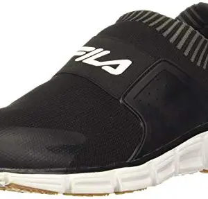 FILA Men's BLK/WHT Running Shoe-8UK(42EU) (11007387)