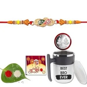 Anshri Rakhi with Mug, Rakhi for Brother, Rakhi Combo,Rakhi with Gift Mug,Rakhi Set,Degine Mug 0053