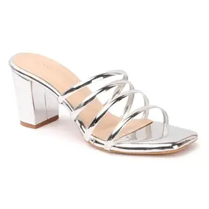 Iconics Women Sandal,Silver,UK-5