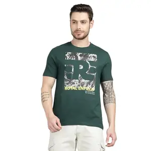 Royal Enfield Aerial View T-Shirt T Shirt (Size: 2XL)-TSS250023-EMERALD Green