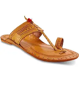 Divyanshu Fashion Mens Kohapuri Sandal/Jaipuri Sandal5.01 (Brown, numeric_8)