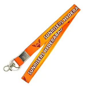 AFH SunRisers Hyderabad Fabric Bright Yellow Clothing Key Chain for Cricket Lover