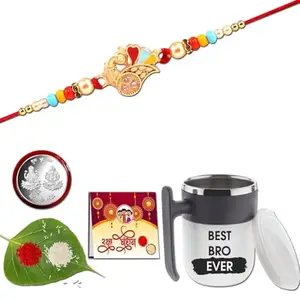 Anshri Rakhi with Mug, Rakhi for Brother, Rakhi Combo,Rakhi with Gift Mug,Rakhi Set,Degine Mug 0012