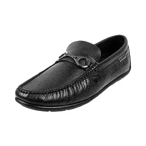 Mochi Men Black Classic Leather Loafer UK/9 EU/43 (71-5)