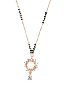 Zeraki Jewels Aadhya White & Golden Mangalsutra For Women | Traditional Mangalsutra | Mangalsutra Pendant