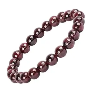 Natural Healing Bracelets Crystal Bracelet For Women 8MM Gemstone Stone Bracelet Lucky Calm Anxiety Bracelet Positivity Gifts Bracelet For Men (garnet)